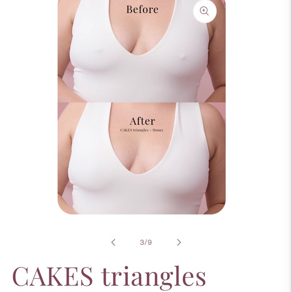 NEW CAKES Triangles - One Size - Honey - Picture 2 of 6